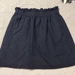 J. Crew factory pencil skirt, navy, cotton. Size 00